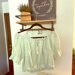 Muslin Crop Top and Shorts Set